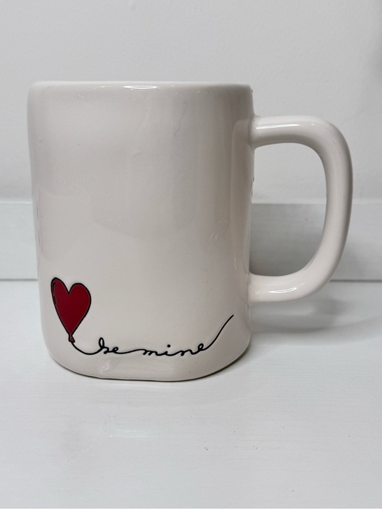 Rae Dunn Other - Be Mine Rae Dunn Heart Balloon White Ceramic Mug